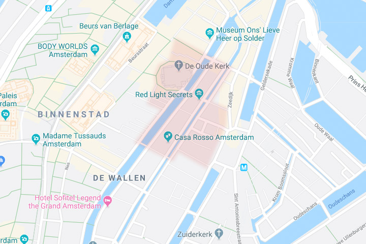 map of the Red Light District